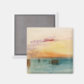 William Turner - De lagune nabij Venetië op zonson Magneet (Voorkant / Achterkant)
