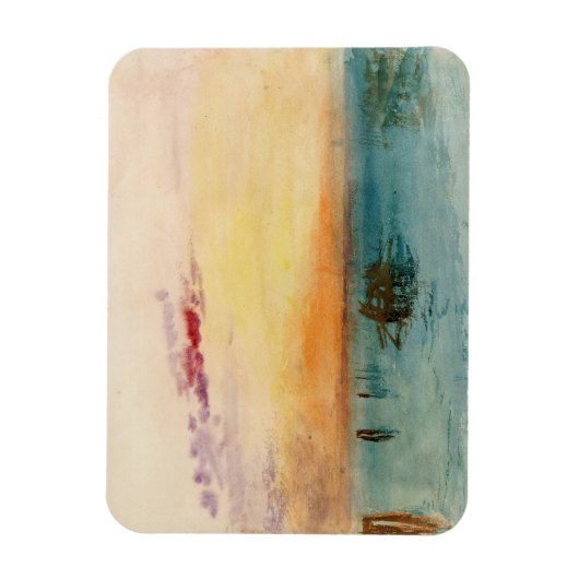 William Turner - De lagune nabij Venetië op zonson Magneet (Verticaal)