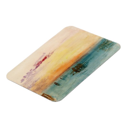William Turner - De lagune nabij Venetië op zonson Magneet (Linkerzijde)