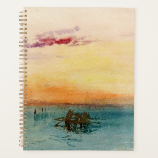 William Turner - De lagune nabij Venetië op zonson Planner (Voorkant)