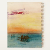 William Turner - De lagune nabij Venetië op zonson Planner (Achterkant)