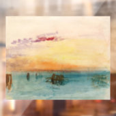 William Turner - De lagune nabij Venetië op zonson Raamsticker (Vel 2)