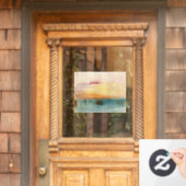 William Turner - De lagune nabij Venetië op zonson Raamsticker (Huis Deur)