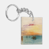 William Turner - De lagune nabij Venetië op zonson Sleutelhanger (Voorkant Links)