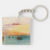 William Turner - De lagune nabij Venetië op zonson Sleutelhanger (Achterkant)