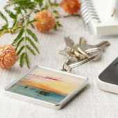 William Turner - De lagune nabij Venetië op zonson Sleutelhanger (Zijkant)