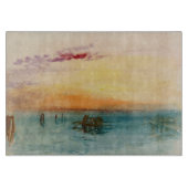 William Turner - De lagune nabij Venetië op zonson Snijplank (Voorkant)