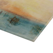 William Turner - De lagune nabij Venetië op zonson Snijplank (Hoek)