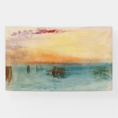 William Turner - De lagune nabij Venetië op zonson Spandoek (Horizontaal)