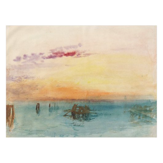 William Turner - De lagune nabij Venetië op zonson Tafelkleed (Voorkant (Horizontaal))