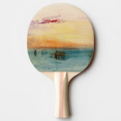 William Turner - De lagune nabij Venetië op zonson Tafeltennisbatje (Achterkant)