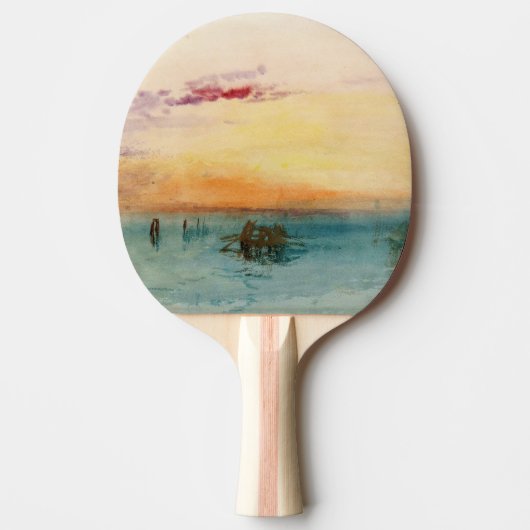 William Turner - De lagune nabij Venetië op zonson Tafeltennisbatje (Voorkant)