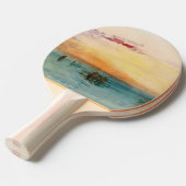 William Turner - De lagune nabij Venetië op zonson Tafeltennisbatje (Voorkant Gekanteld)