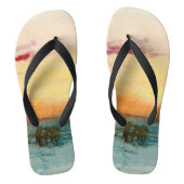 William Turner - De lagune nabij Venetië op zonson Teenslippers (Voetbed)