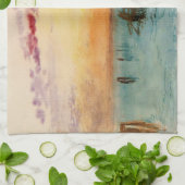 William Turner - De lagune nabij Venetië op zonson Theedoek (Gevouwen)