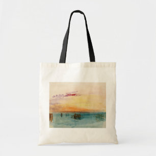 William Turner - De lagune nabij Venetië op zonson Tote Bag