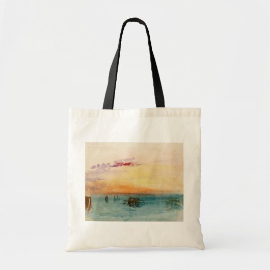 William Turner - De lagune nabij Venetië op zonson Tote Bag (Voorkant)