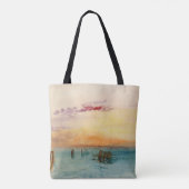 William Turner - De lagune nabij Venetië op zonson Tote Bag (Achterkant)