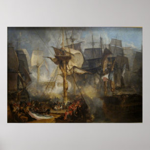 William Turner De slag om Trafalgar Poster