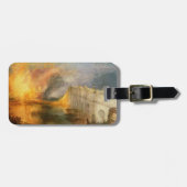 William Turner - De verbranding van het Parlement Bagagelabel (Voorkant horizontaal)