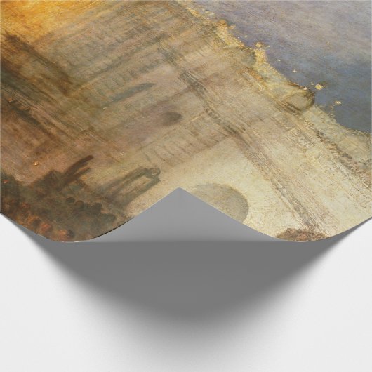 William Turner - De verbranding van het Parlement Cadeaupapier (Hoek)