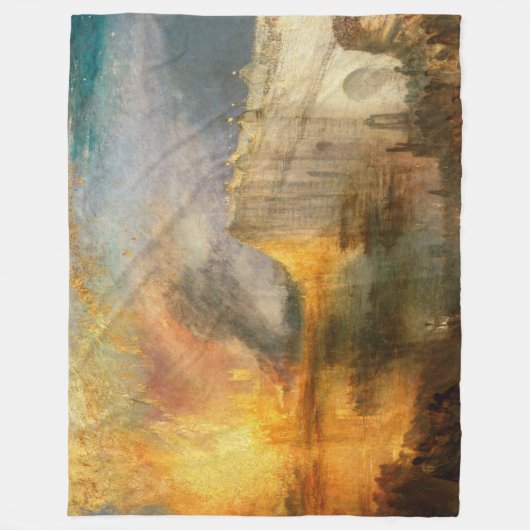 William Turner - De verbranding van het Parlement Fleece Deken (Voorkant)