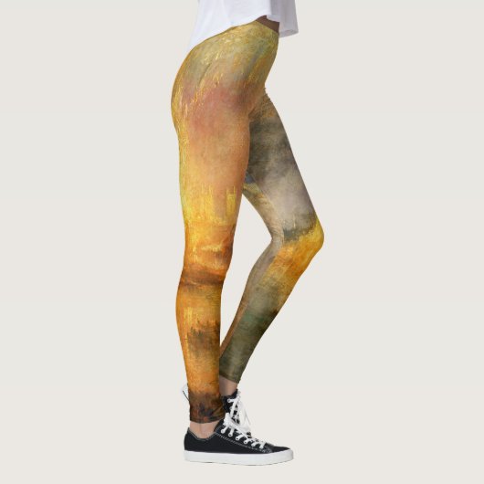 William Turner - De verbranding van het Parlement Leggings (Rechts)