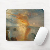 William Turner - De verbranding van het Parlement Muismat (Met muis)