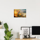 William Turner - De verbranding van het Parlement Poster (Thuiskantoor)