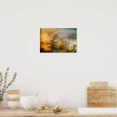 William Turner - De verbranding van het Parlement Poster (Keuken)