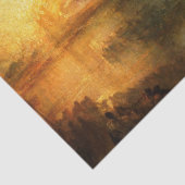 William Turner - De verbranding van het Parlement Tissuepapier (Detail)