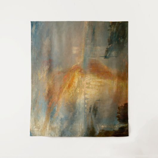 William Turner - De verbranding van het Parlement Wandkleed (Voorkant)