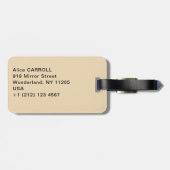 William Turner - de zon die door damp plaatst Bagagelabel (Achterkant horizontaal)