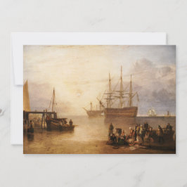 William Turner - de zon die door damp plaatst Bedankkaart