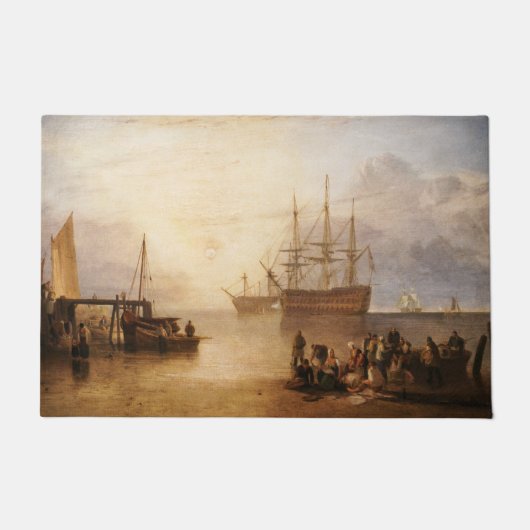 William Turner - de zon die door damp plaatst Deurmat (Voorkant)