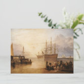 William Turner - de zon die door damp plaatst Kaart (Staand voorkant)