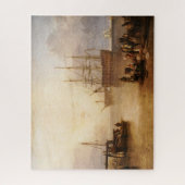William Turner - de zon die door damp plaatst Legpuzzel (Verticaal)