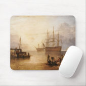 William Turner - de zon die door damp plaatst Muismat (Met muis)