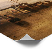 William Turner - de zon die door damp plaatst Poster (Hoek)