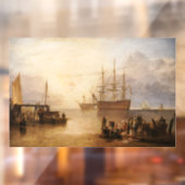 William Turner - de zon die door damp plaatst Raamsticker (Vel 2)
