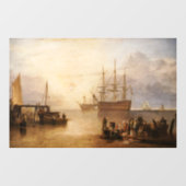 William Turner - de zon die door damp plaatst Raamsticker (Vel)