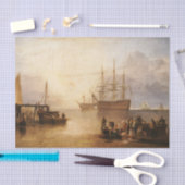 William Turner - de zon die door damp plaatst Tissuepapier (Craft)