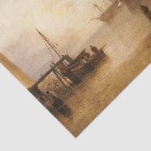 William Turner - de zon die door damp plaatst Tissuepapier (Detail)