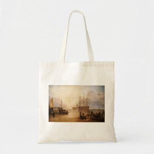 William Turner - de zon die door damp plaatst Tote Bag