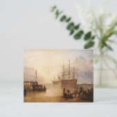 William Turner - De zonsondergang door dampen Briefkaart (Staand voorkant)
