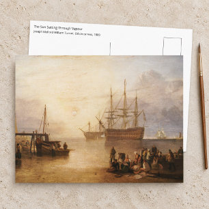 William Turner - De zonsondergang door dampen Briefkaart