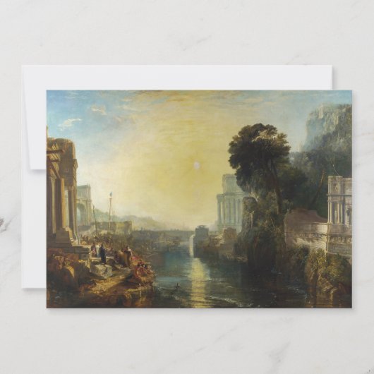 William Turner - Dido bouwt Carthago Bedankkaart (Voorkant)