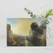 William Turner - Dido bouwt Carthago Bedankkaart (Staand voorkant)