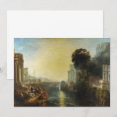 William Turner - Dido bouwt Carthago Bedankkaart (Voorkant / Achterkant)