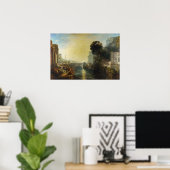 William Turner - Dido bouwt Carthago Poster (Thuiskantoor)